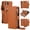 Brown, variant on Sanwo Crossbody Wallet Case for iPhone 16e/17e, 2-in-1 Detachable Magnetic Phone Cover with RFID Blocking Card Slots and Zipper Purse, Removable Shoulder Strap Wristlet Folio Kickstand, Darkpurple