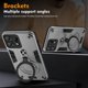 thumbnail image 4 of For Motorola Edge 50 Pro 5G Case Rotatable Kickstand PC TPU Drop Protection Phone Cover - Black, 4 of 5