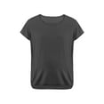 thumbnail image 3 of BadPiggies Women's Maternity Nursing Top Breastfeeding Short Sleeve T Shirts Double Layer Pregnancy Blouse (XL, Gray), 3 of 7