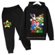 thumbnail image 1 of Conjunto de sudadera con capucha de Super Mario bros para bebé, ropa informal para niño y niña, 2 piezas, primavera y otoño, 1 of 1