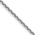 thumbnail image 3 of 14k White Gold .8mm Thick Diamond-Cut Cable Pendant Chain, 3 of 5