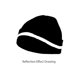 thumbnail image 3 of Gorro de seguridad reflectante Hilo de tejer de otoño e invierno Sin borde con raya reflectante Adul MABOTO Gorra reflectante de seguridad, 3 of 7