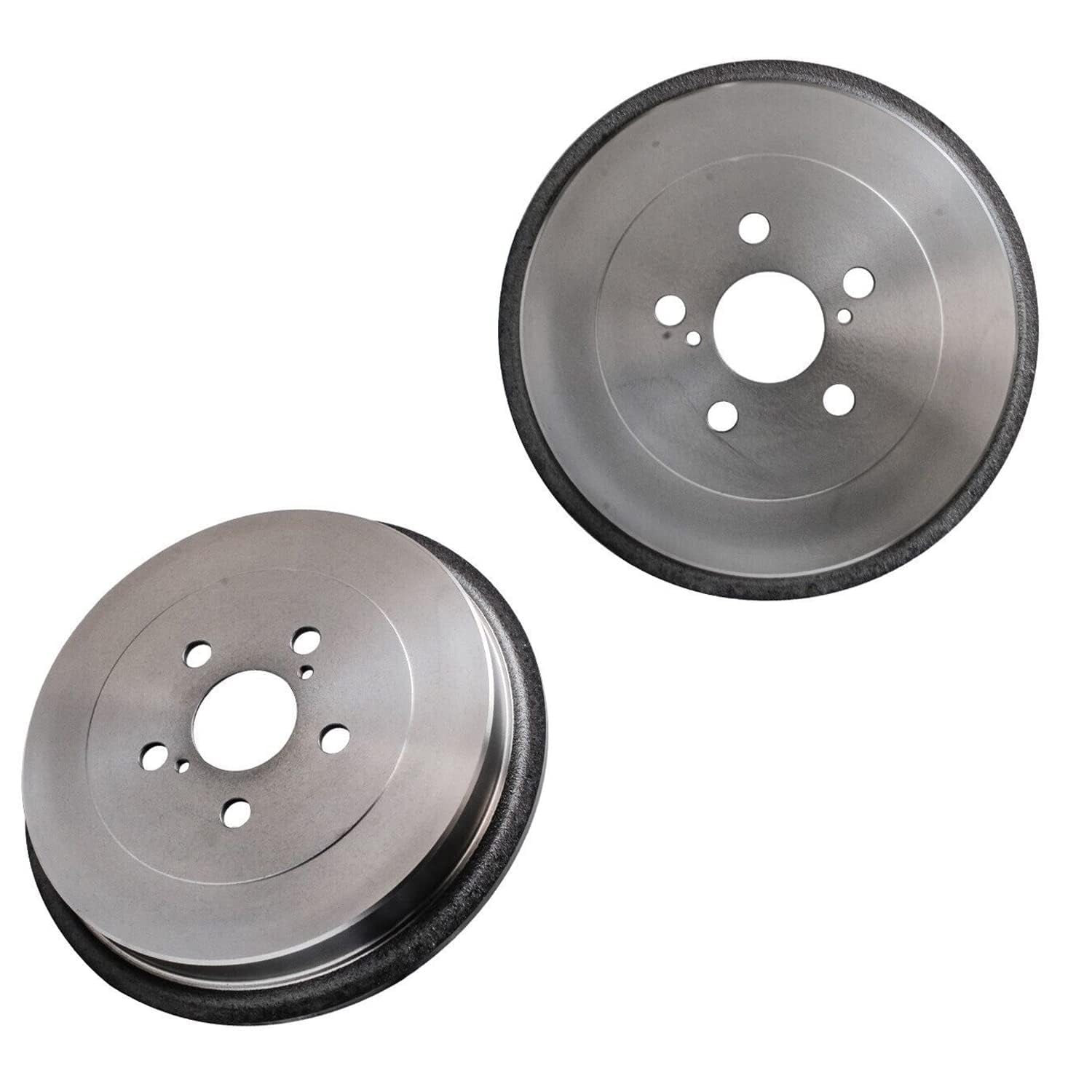 Detroit Axle - Brake Rotors Drums for 2009-2018 Toyota Corolla, 2019 Corolla [1.8L], Front Drilled Slotted Brake Rotors Rear Brakes Drums 2010 2011 2012 2013 2014 2015 2016 2017 Replacement