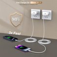 thumbnail image 2 of Cargador ProTVSolutions de 2 paquetes con cable USB-C a Lightning de 3 m, 2 of 7