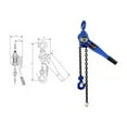 thumbnail image 4 of 1 T Pulling Wrench Hoist Manual Lifting Chain Hoist, Hand Chain Hoist Hook Portable Lever Block Inverted Chain Hoist Tightener ,Built to Last, 4 of 6