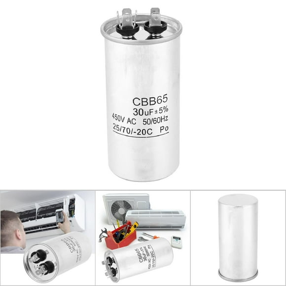 Capacitor CBB65 30UF 450V Capacitor Start Motor Homopolar Electrolytic Capacitor for Compressor