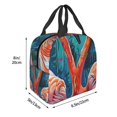 thumbnail image 3 of Disketp Romantic Flamingo Pair for Insulated Lunch Bag for Women and Men, Perfect for Work, Hiking, Picnic, 3 of 8