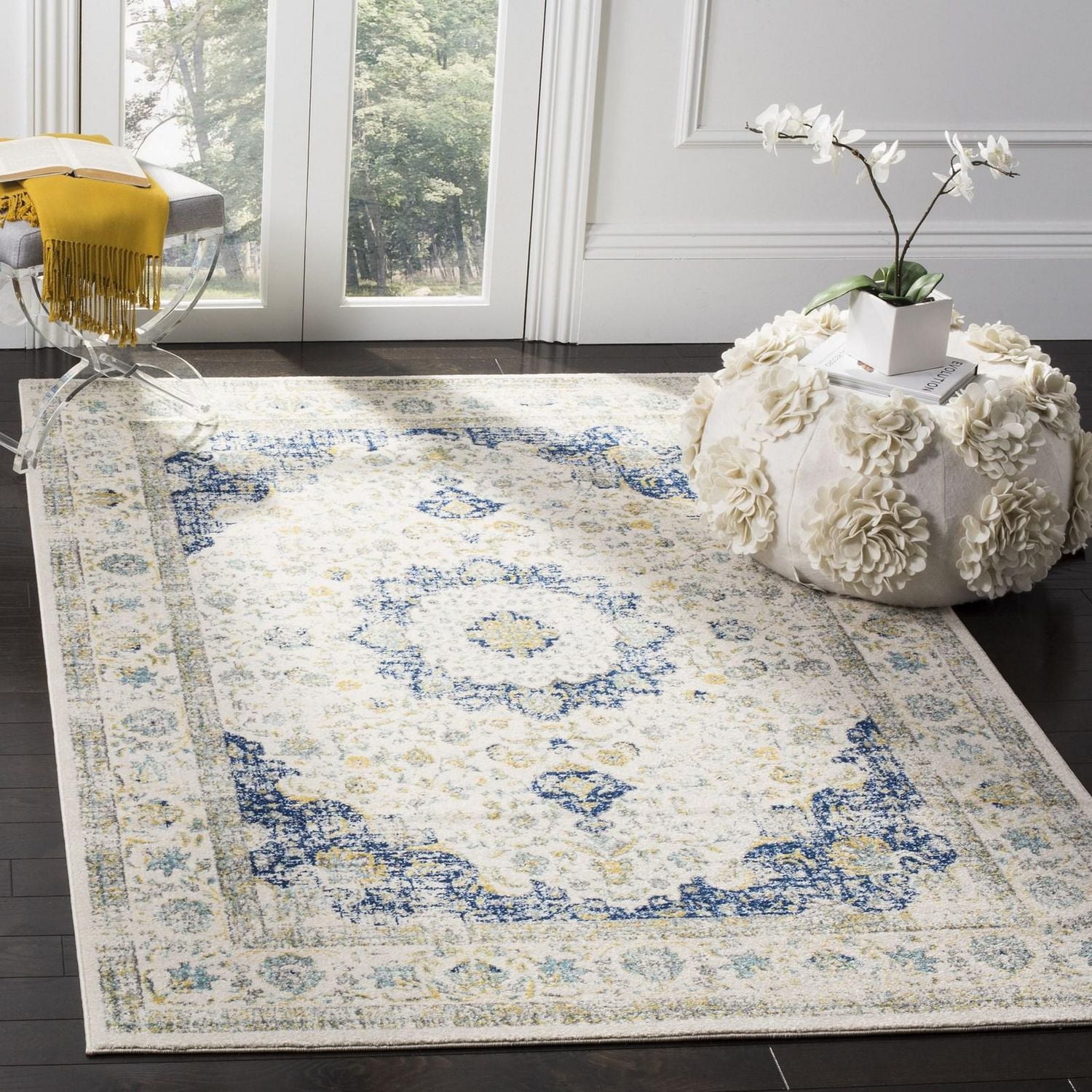 SAFAVIEH Evoke Teale Tapis Traditionnel