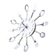 thumbnail image 5 of Reloj de pared ANGGREK cocina plateado diseño moderno con utensilios, 5 of 7