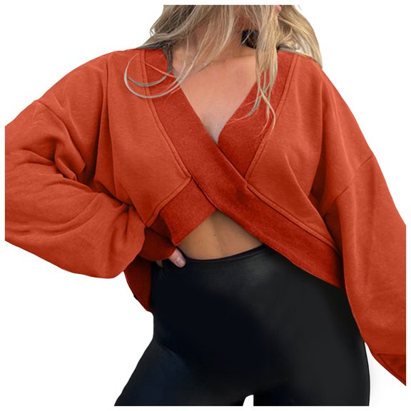 Women Blouses Zip Light Womens Crop Sweater Athletic Women Tops Womens Tall Plain Shirt Young Adult Sweaters Short Sleeve Blouse Long Sleeve Turtleneck Ladies Sweatshirts under 10 Ladies Red L