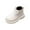 White, variant on Boots for Girls,Kids Ankle Boots with Side Zipper Elastic Panels and British Style for School Wear and Casual Activities Brown