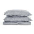 thumbnail image 6 of IR Imperial Rooms 2 Piece Bedding Set Twin Quilt Set Soft Chevron Microfiber Bedspread Kids Silver, 6 of 12