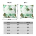 thumbnail image 4 of YFYANG Square Decorative Throw Pillow Case (Without Pillow Insert), Green Watercolor Plant Texture Bedroom Sofa Car Cushion Cover, 24"x24", 4 of 9