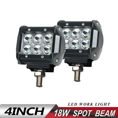 

RTR 1 Pack 4 Inch 18W Modified Car Lights Black