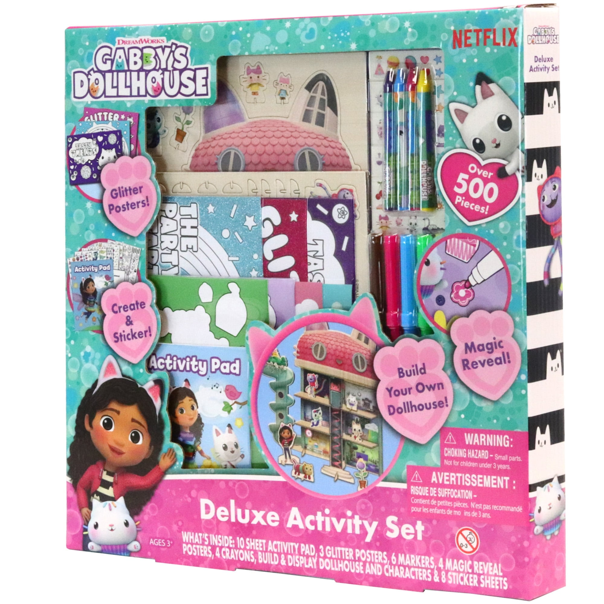 Gabby's Dollhouse Gabbys Dollhouse Deluxe Creative Activity Set, 500 ...