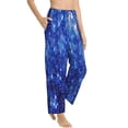 thumbnail image 2 of Balery Blurred Star Snow Christmas print Women's Pajama Pants,Ultra Lightweight Pjs,Lounge Pant-Large, 2 of 9