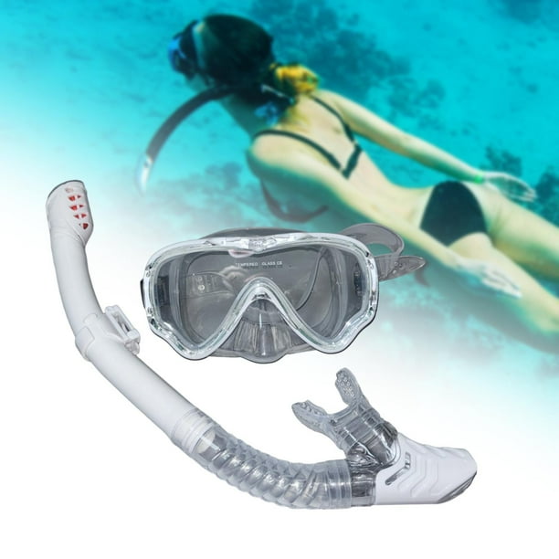 Juego de snorkel seco shamjiam máscara de buceo para adultos gafas a prueba de fugas