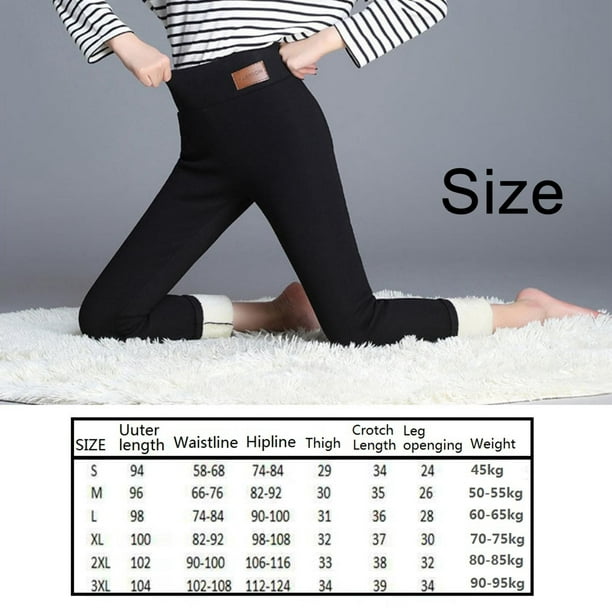 IKemiter Women's Plus Size Leggings Warm Fleece Lined Pantyhose
