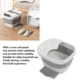 thumbnail image 4 of Foldable Foot Bath Soak Tub With Massage Function, Portable Collapsible Basin For Soaking Feet, Travel Friendly With Lid, 4 of 8