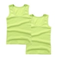 thumbnail image 2 of Cethrio Summer Tank Tops for Kids Boys, Workout Crewneck 2 Piece Casual Boys Undershirts Green Size 6, 2 of 3