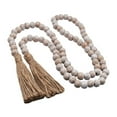 thumbnail image 2 of Farmhouse Wood Bead Garland Home Decor, Natural Wood Garland From Tiered Tray, Decorative Garland, Rustic Decor, 2 of 5
