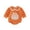 Orange, variant on mgoYE Newborn Baby Girl Halloween Outfit Pumpkin Bubble Romper Embroidery Onesie, Ideal for Pumpkin Patch & Halloween Photos