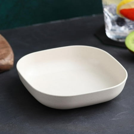 

Clearance!Reusable Dishes Saucer Wheat Disc Straw Dish Dishes Deep Discs Fruit Disc Dried Fruit