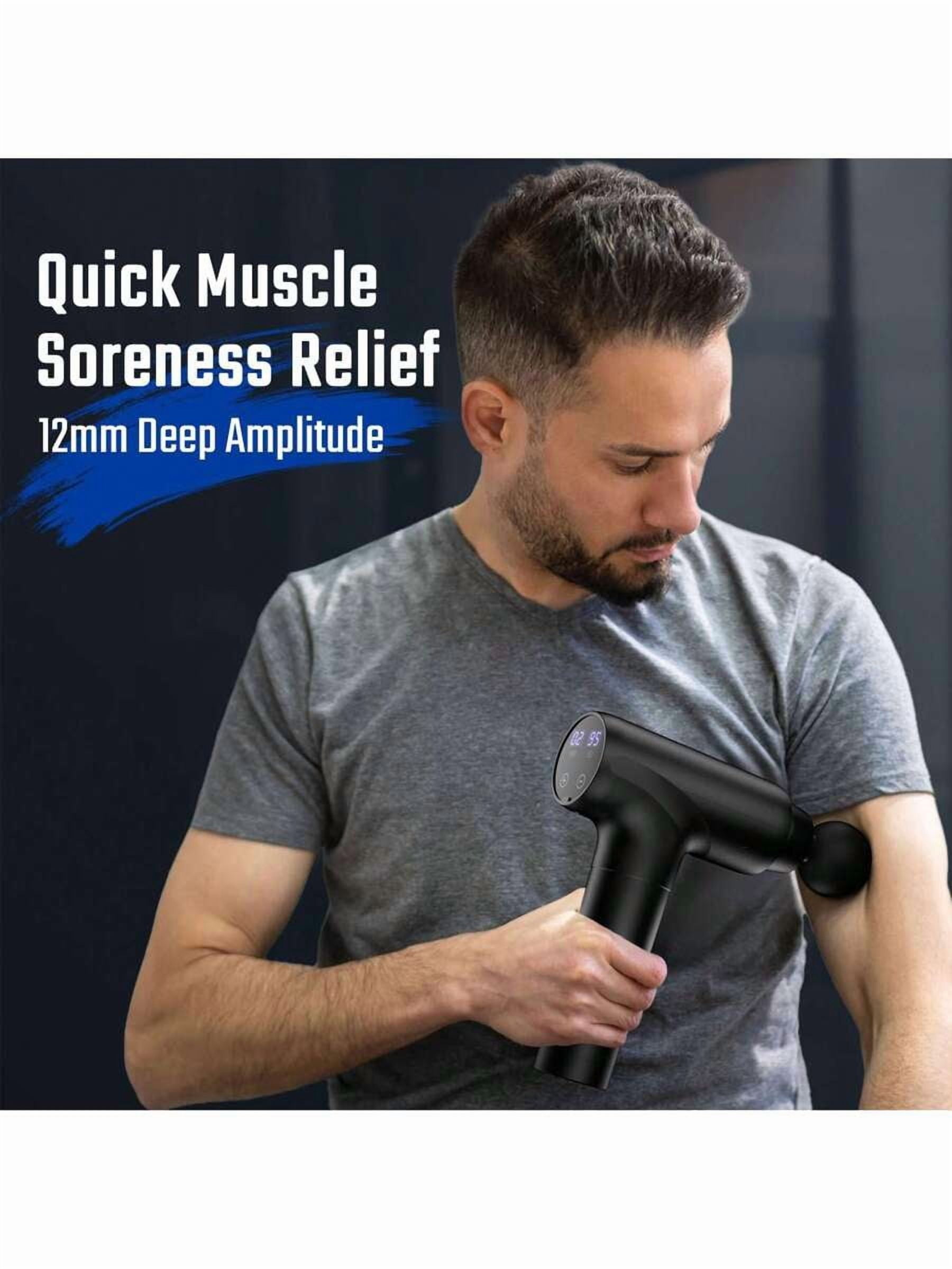 cotsoco Muscle Massage Gun, Deep Tissue Back Massager For Pain Relief, 20 Speeds Handheld Electric Massager Tool With Silent Brushless Motor, Suitable For Gym Office Home Travel