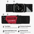 thumbnail image 5 of ULTIMAL Compatible with Apple Watch Bands 49mm/45mm/44mm/42mm, Wide Loop Nylon Sports Strap Hollow Out Breathable Design for iWatch Series 9/8/7 6/5/4/SE/SE2 3/2/1 Ultra 2/1, 5 of 5