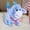 Blue, variant on Walking Plush Donkey Toy, Interactive Braying Farm Animal Stuffed Pet, Battery Operated Moving Donkey with Realistic Sound, Animated Soft Plush Novelty Companion for Home and Gift Giving