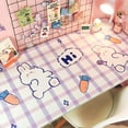 thumbnail image 1 of Desk Pad, Cute Cartoon Table Cover Desk Mat Water Repellent Protector Blotter Mouse Pad for Writing, Laptop, Desktop for Kids Girls (60cm*120cm, White Rabbit 1), 1 of 1