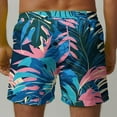 thumbnail image 6 of Miqool Mens Swim Trunks with Pockets, Quick Dry Swim Shorts Hawaiian Tropical Print Summer Holiday Beach Board Shorts Swimwear Bathing Suits, 6 of 6
