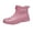 Pink, variant on Men’s Ankle Rain B𝗈𝗈𝑡𝑠 Wate𝗋proof Wide Calf Rain Shoes with Comfortable Insole Fashion Round Toe Non-S𝗅ip Ru𝖻𝖻er D𝖾𝖼k Boot Outdoor Work Mud Che𝗅sea Booties