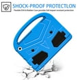 thumbnail image 2 of Portable Heavy Duty Kids Case for Amazon Fire Max 11 13th Generation 2023, EVA Shockproof Armor Military Grade Lens Protection Case with Kids Friendly Handle Foldable Stand Bracket Case, Blue, 2 of 10