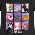 thumbnail image 3 of Disney Classics - Cats & Dogs - Grid Of Assorted Cats  - Toddler And Youth Girls Short Sleeve Graphic T-Shirt, 3 of 5