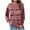 Pink, variant on Utoimkio Tunic Tops for Women Plus Size Long Sleeve Striped Shirts Crewneck Pullover Tee Blouses for Women