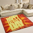thumbnail image 6 of SKYSONIC Area Rug Pad Happy Fathers Day Typographical Pop-Art Style Nursery Rugs Floor Mat for Kids Playing Room Living Room Bedroom, 63 x 48 inch, 6 of 6