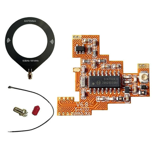 SI4732 V6.8 FPC Modified Module+Loop Antenna for UVK5 K6 HF Shortwave Full Band/Single Sideband Reception
