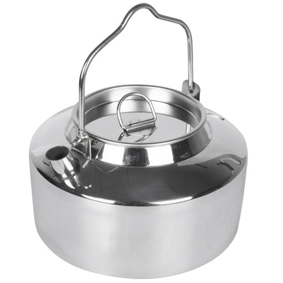 PAMINGONO Silver Wear Resistant Camping Stovetop Kettle for Boiling Water