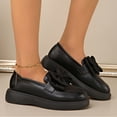 thumbnail image 4 of Tawop Shoes Women Womens Dress Shoes Work Shoes Flats Bow Casual Black 5.5, 4 of 9