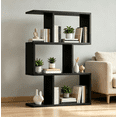 thumbnail image 3 of Leumius 3-Tier Bookshelf,Modern Simple Storage Rack for Books/Décor for Bedroom,Living Room,Black, 3 of 7