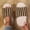 Khaki, variant on Women Autumn Winter Striped Plush Fleece Open Toe Slide House Slippers Warm Lined Cushioned Flat Indoor Footwear Sky Blue 10-10.5(44)