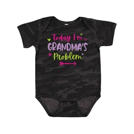 

Inktastic Child Funny Today Im Grandmas Problem Gift Baby Girl Bodysuit