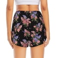 thumbnail image 4 of Goofa Bouquet Printed Women 2 in 1 Running Shorts,Quick Dry Athletic Workout Shorts,High Waisted Athletic Shorts with Liner Pockets-X-Large, 4 of 9