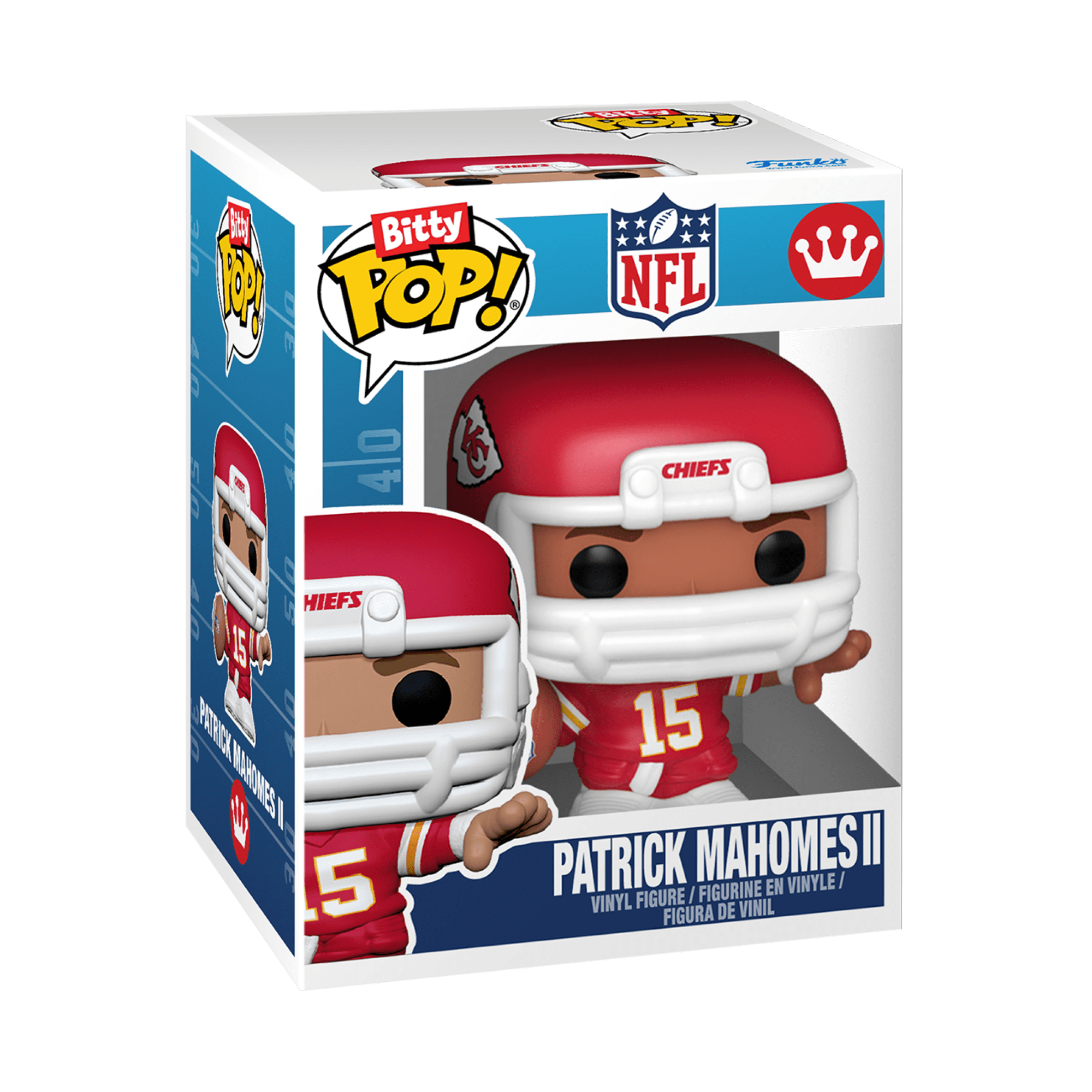 Funko Bitty POP Arena: NFL - Kansas City Chiefs with Patrick Mahomes Collectible Vinyl Mini Figure
