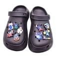 thumbnail image 4 of Hebilla de zapato con forma de flor de PVC, de plástico, con forma de gota, de goma suave, con agujero para la flor del zapato, correa para la muñeca del zapato, hebilla decorativa, 4 of 6