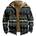 thumbnail image 5 of Mens Winter Coat Mens Solid Color Simple Plus Velvet Thick Coat Jacket In Autumn And Winter, 5 of 5