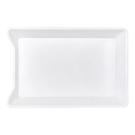 Plastic Rectangular Serving Tray, Fast Food Tray For Indoor Dining Kitchen Party, Lightweight Portable (Multicolor, 25*18CM)