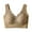 Beige, variant on Women's Seamless Front Adjustable Yoga Bra with Lace Edge for Comfortable Movement and Sleep