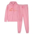 thumbnail image 3 of Jogging Outfits for Women 2 Piece Cotton Halloween Hoodie and Sweatpant Sets Hooded Pullover Top and Pant Suits (2XL, Pink 01), 3 of 3